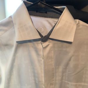 Men’s Bugatchi Dress Shirt Classic Fit White